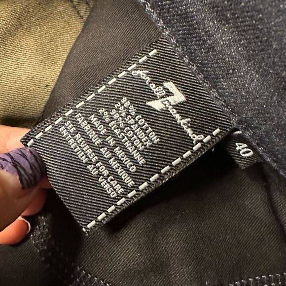 7 for all mankind 7fam Austyn men’s jeans 40 dark wash a pocket - Picture 3 of 9